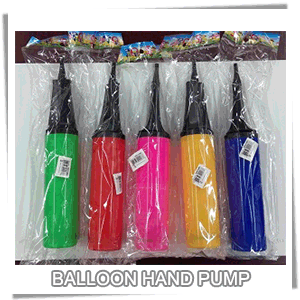 (SSPB-PUMP-02) Assorted Colors Balloon Pump #02